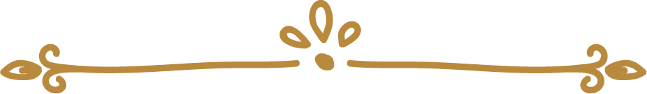 Decorative horizontal gold ornament with floral and leaf motifs