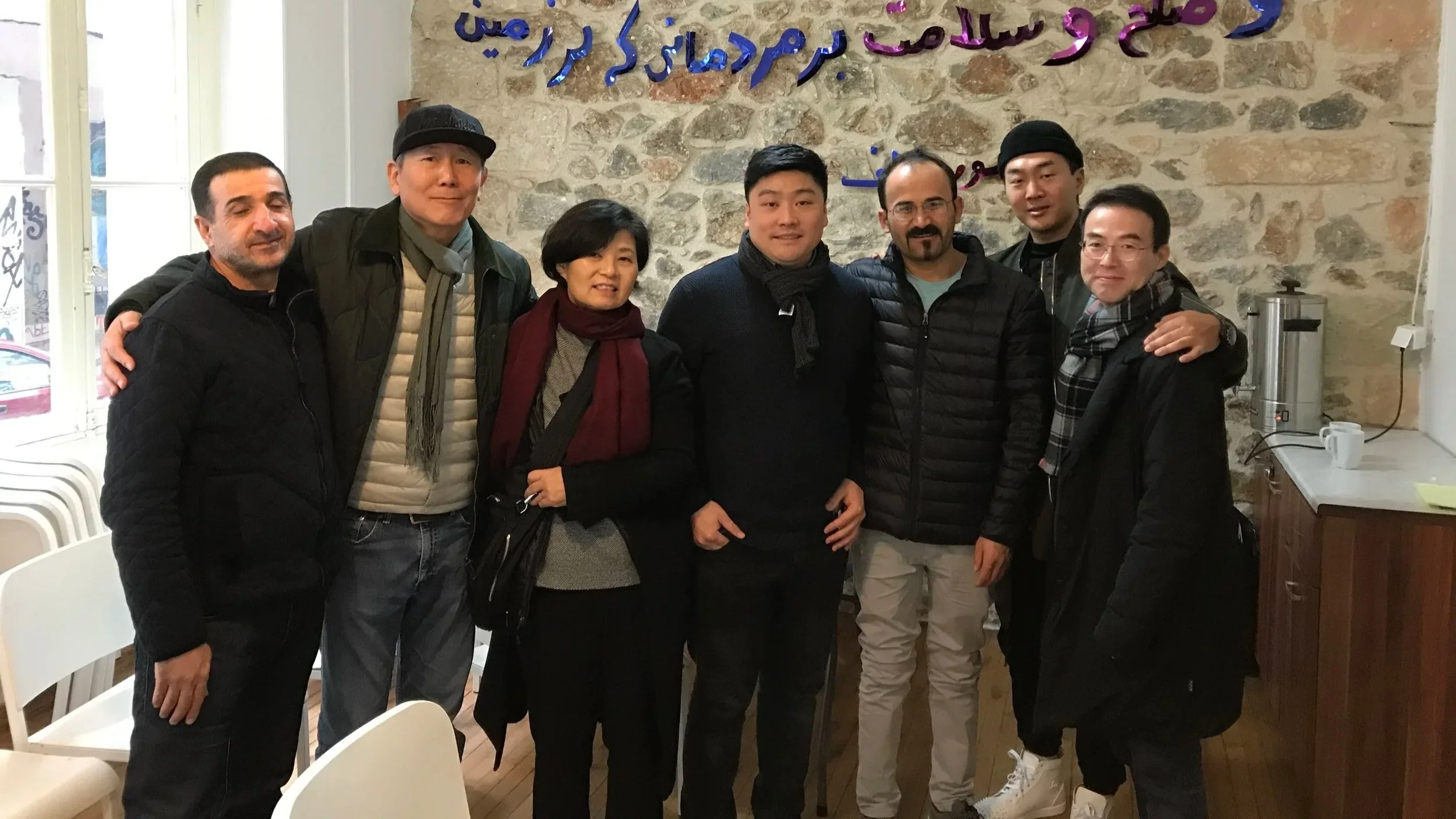 Fred and Kelly Shin with Christian leaders and ministry partners in Athens in 2019