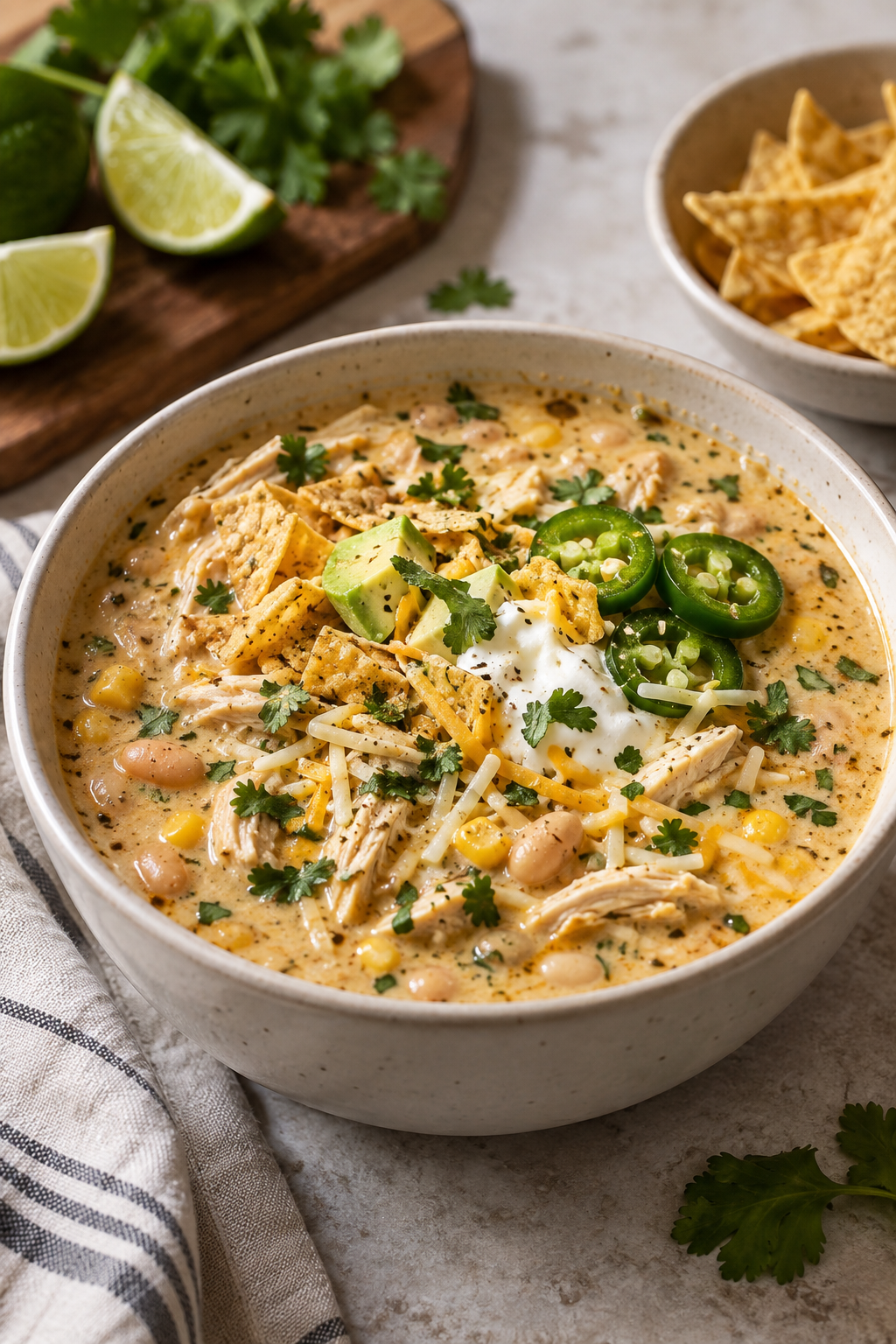 Creamy White Chicken Chili 