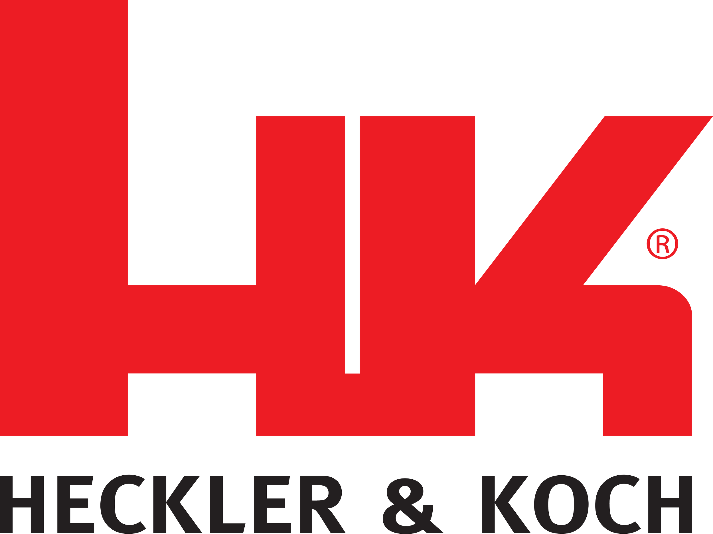 Close-up of the Hellraiser logo with red and black color scheme, featuring the words 'HECKLER & KOL' in bold black letters.