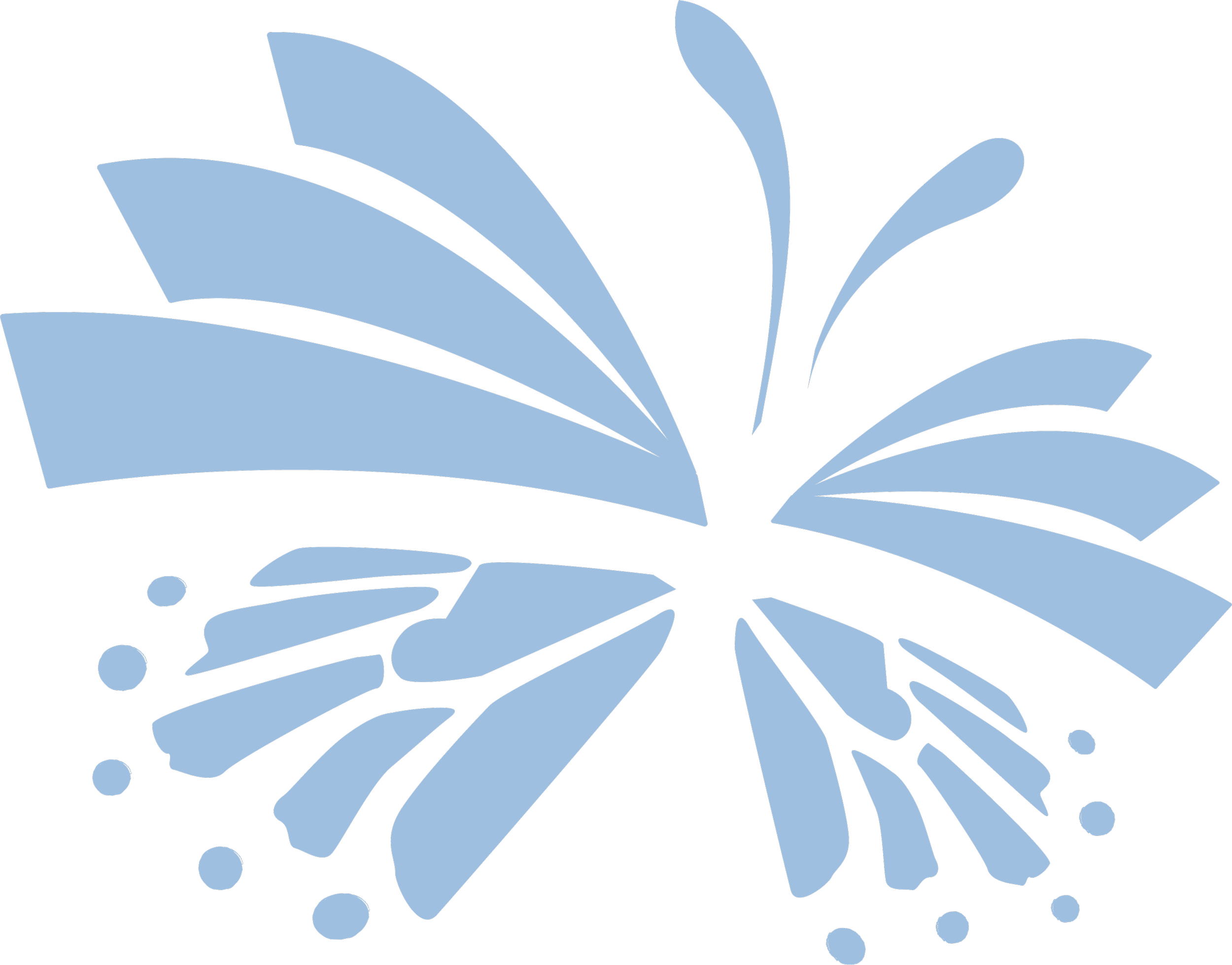 Stylized, abstract butterfly illustration