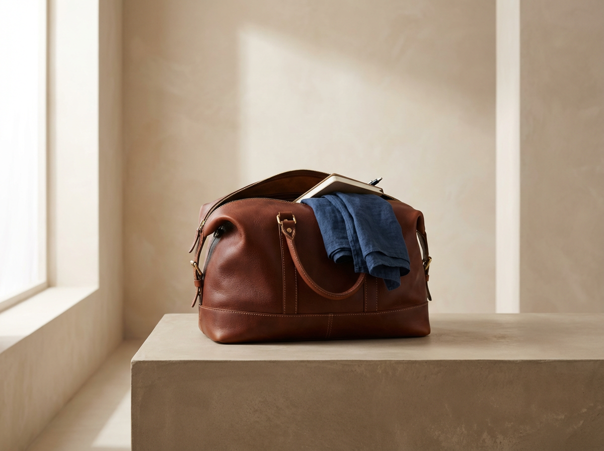 Leather Weekender Bag