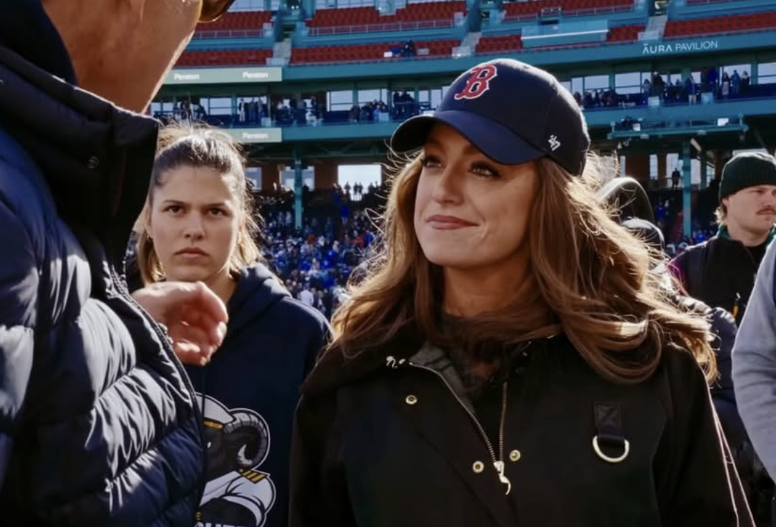 Mary Margaret Olohan interviews Secretary of Transportation Sean Duffy at Fenway Park.