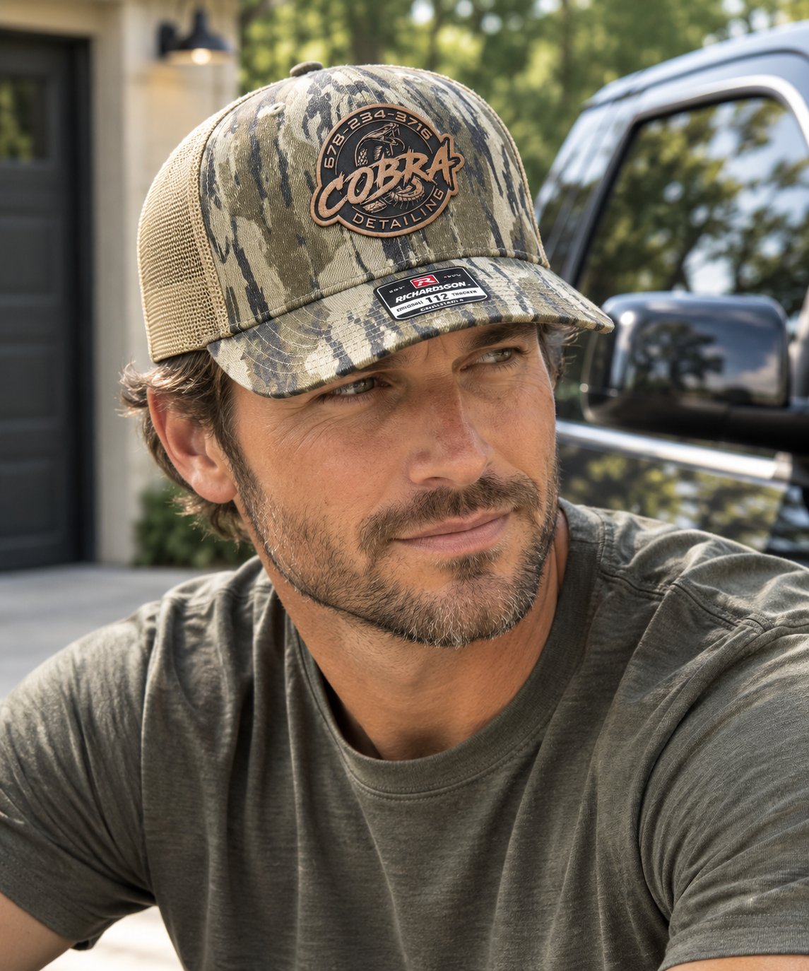 Cobra Detailing Trucker Hat - Mossy Oak Camo