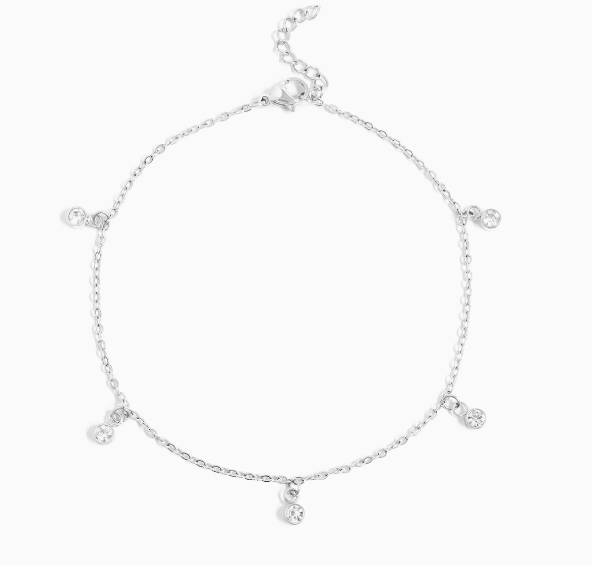 The Silver Stardust Anklet