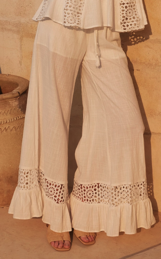 The Crocheted Wide Leg Pant