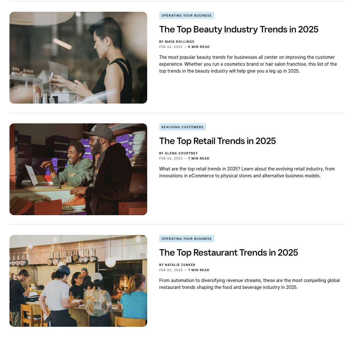 Future of Commerce top trend pieces on The Bottom Line