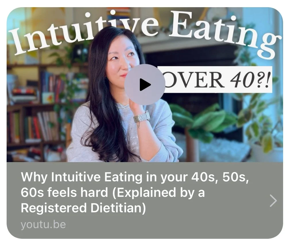 Intuitive Eating Struggles in Mid-Life?!