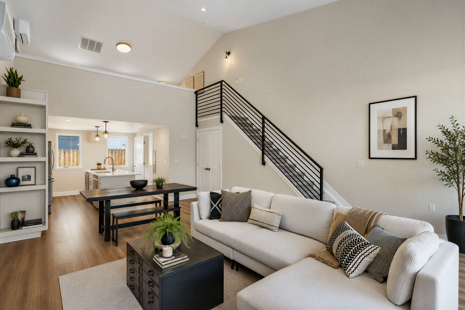 Living room and stair