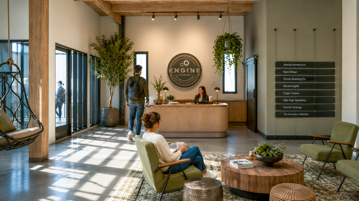 The Engine: entry and front desk