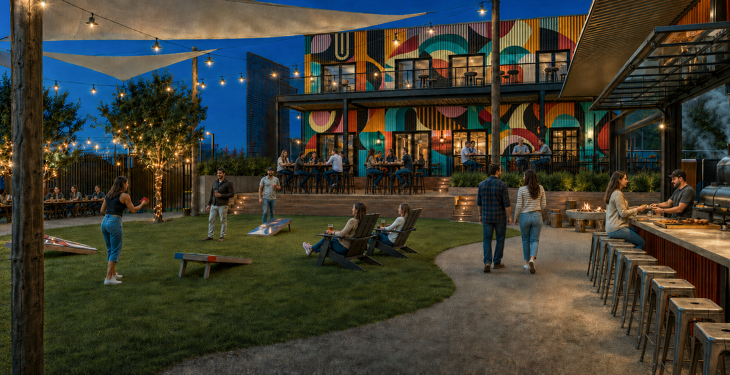 The outdoor yard, second view