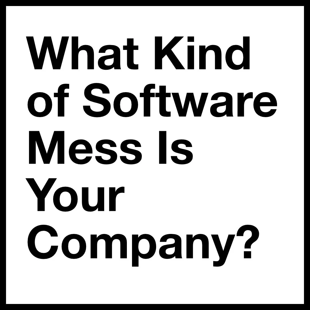 What Kind of Software Mess Is Your Company?