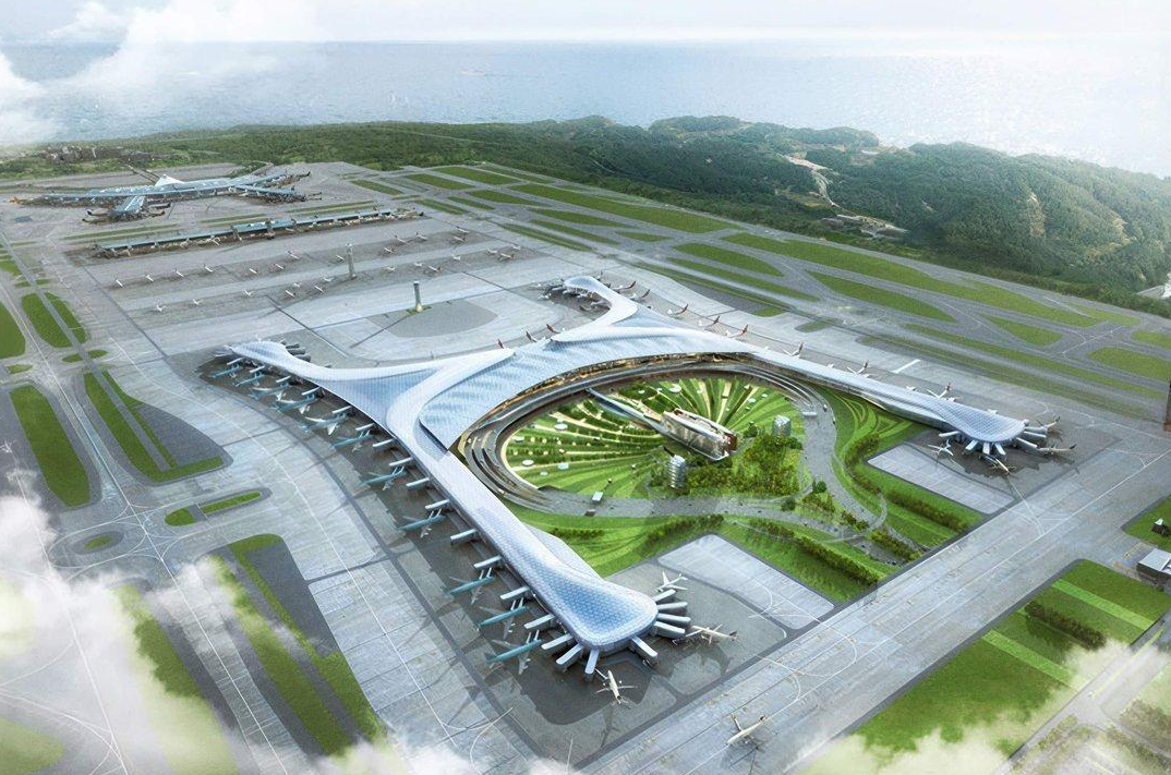 Bishoftu International Airport master plan showing terminal runways and aircraft stands