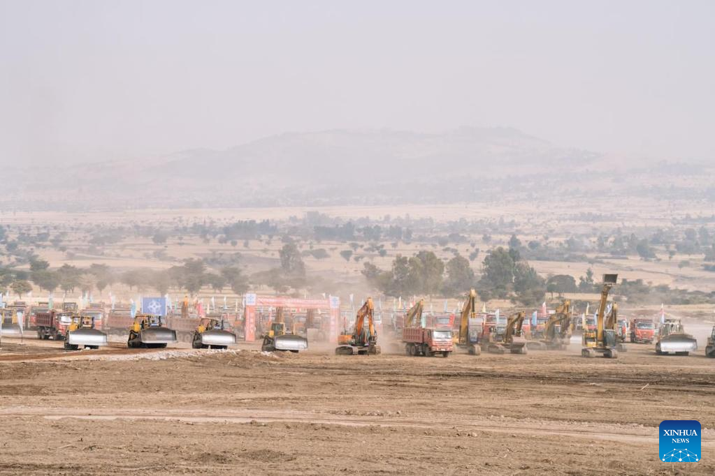 Construction site of Bishoftu International Airport near Addis Ababa Ethiopia in 2026