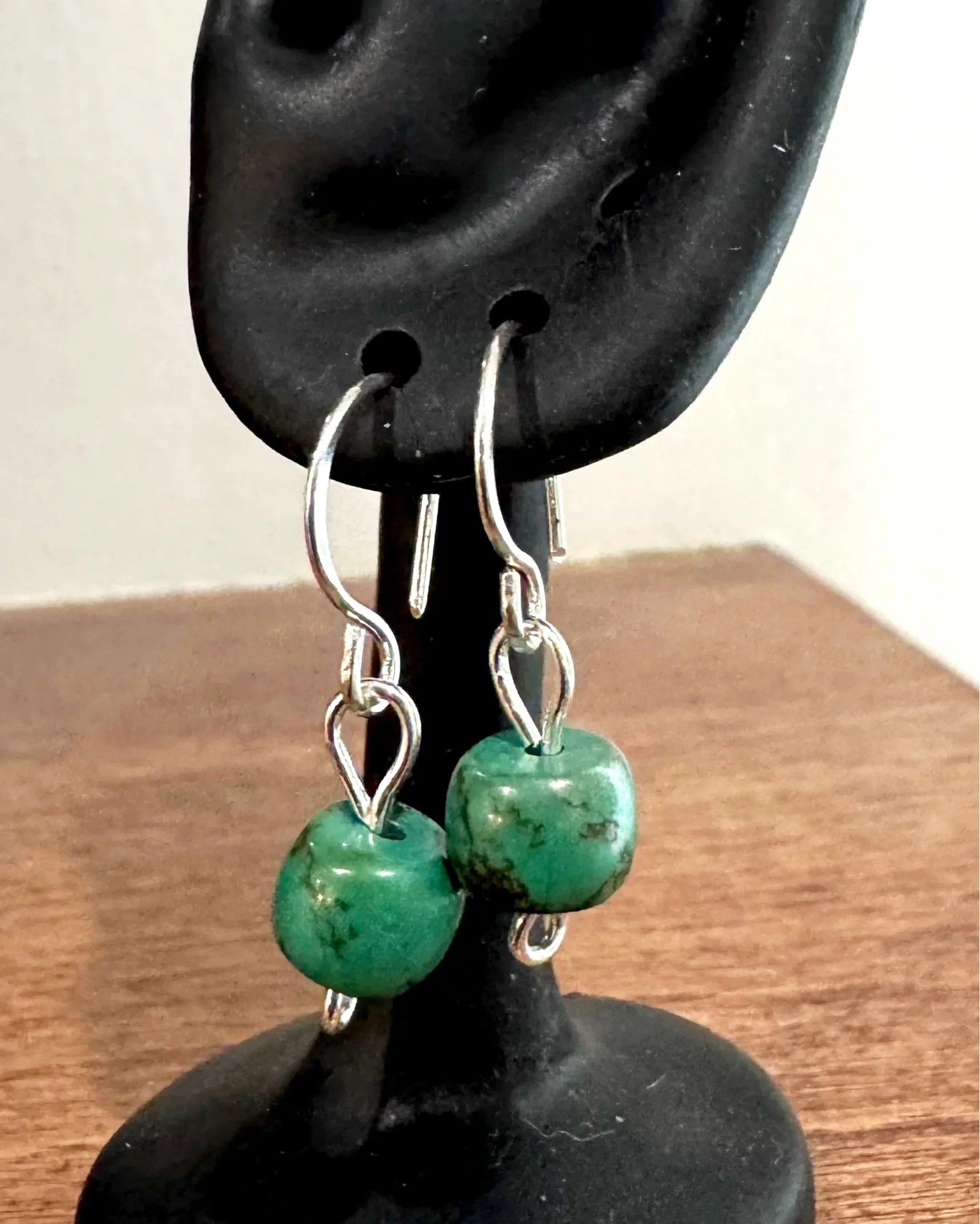 Central African Turquoise Earrings