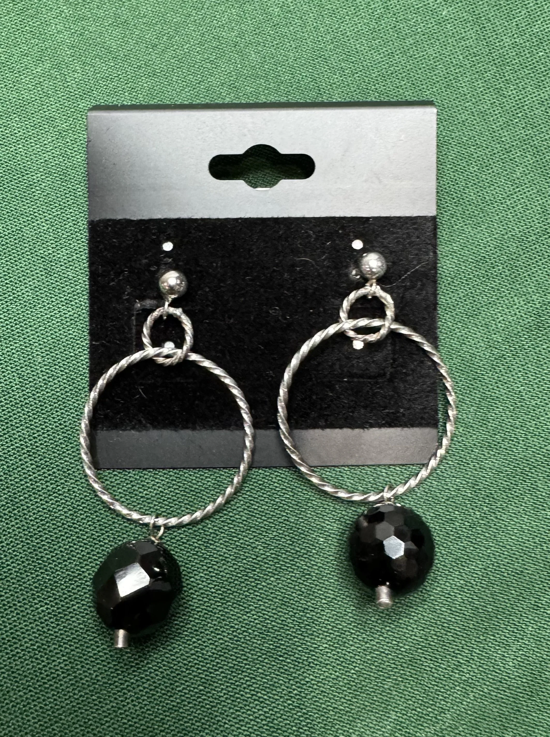 Sterling and Black Onyx