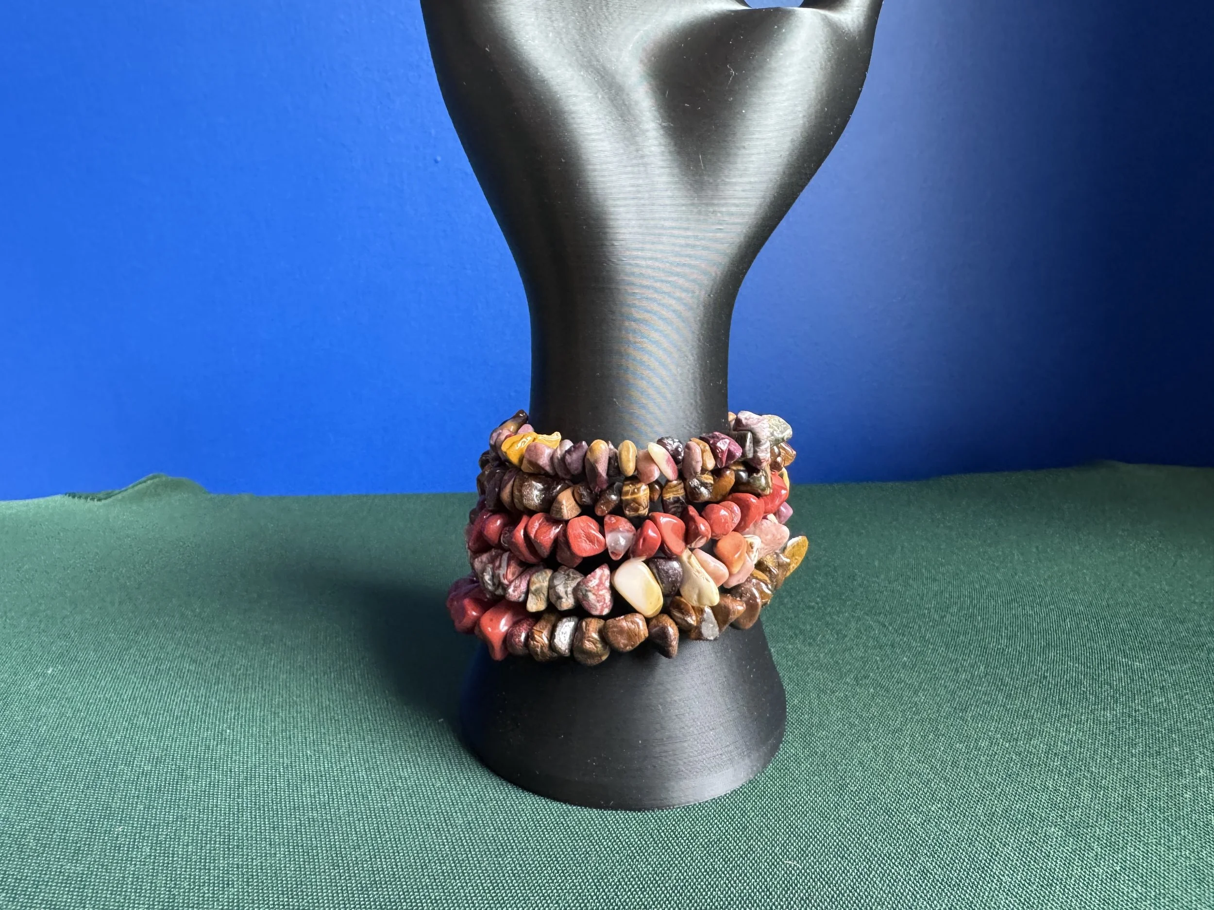 Wrap Bracelet with Natural Stones