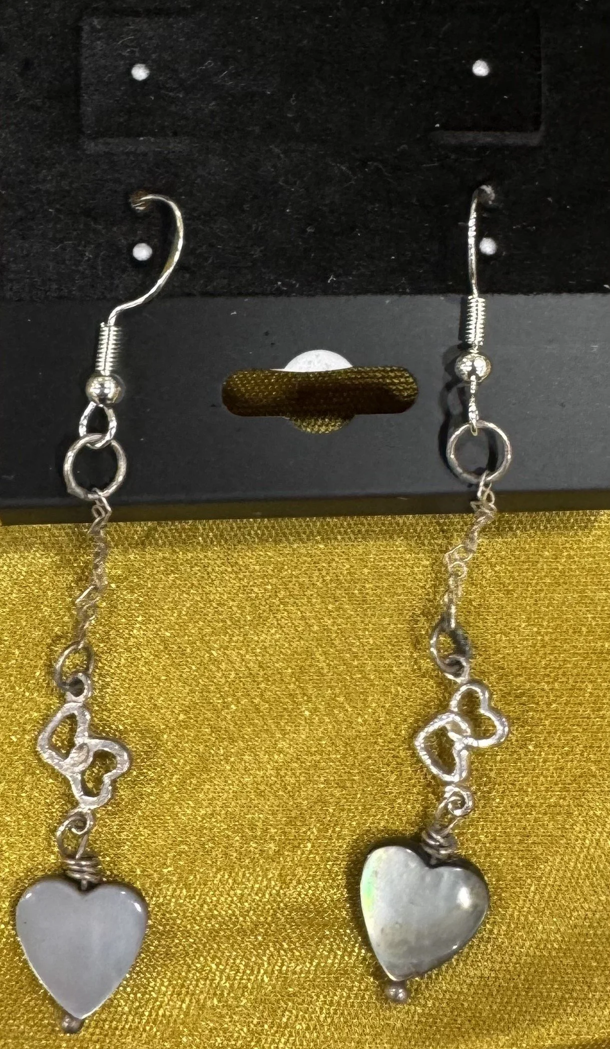 Heart Earrings created from Natural Gemstones