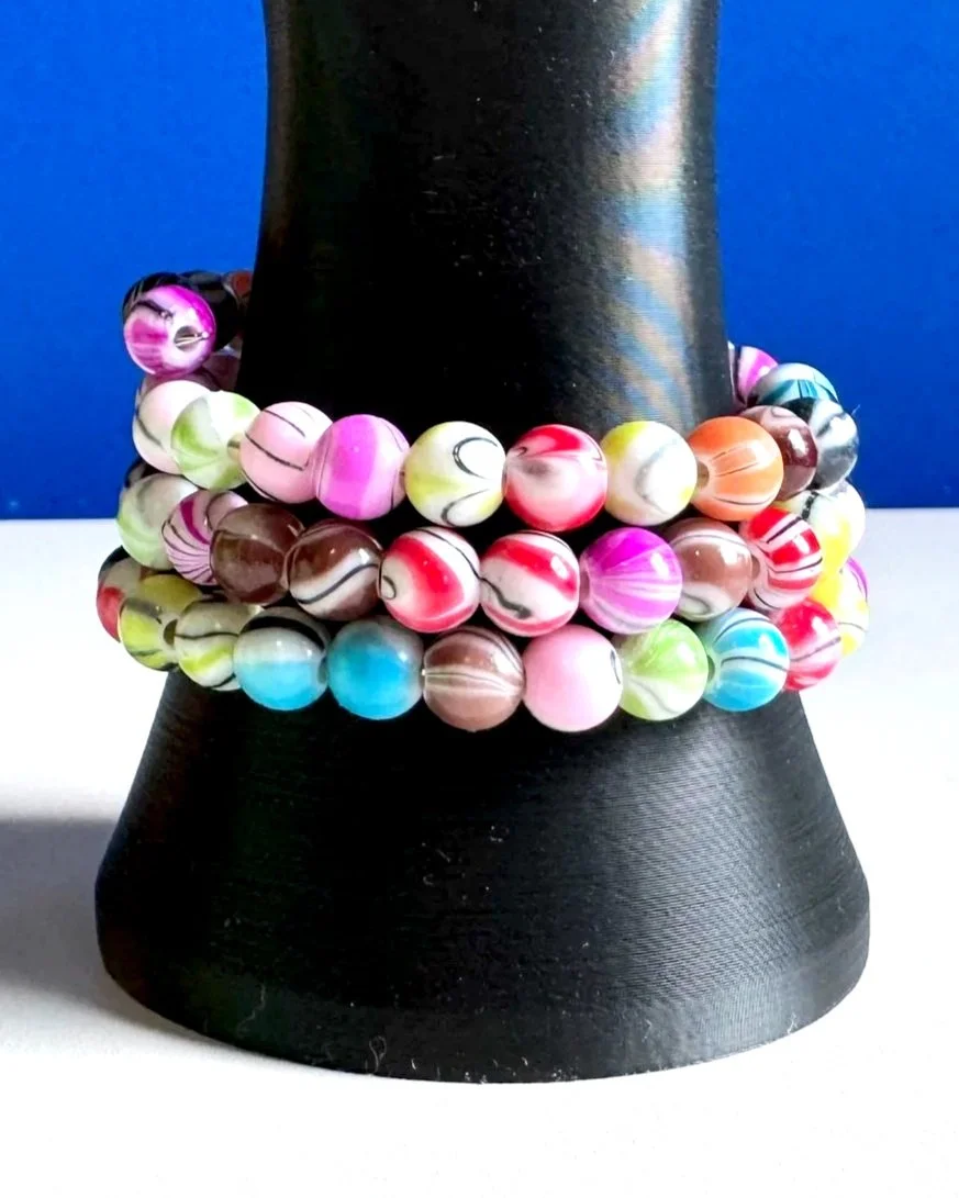 Multicolored Beaded Wrap Bracelet - 2 available, 1 sold