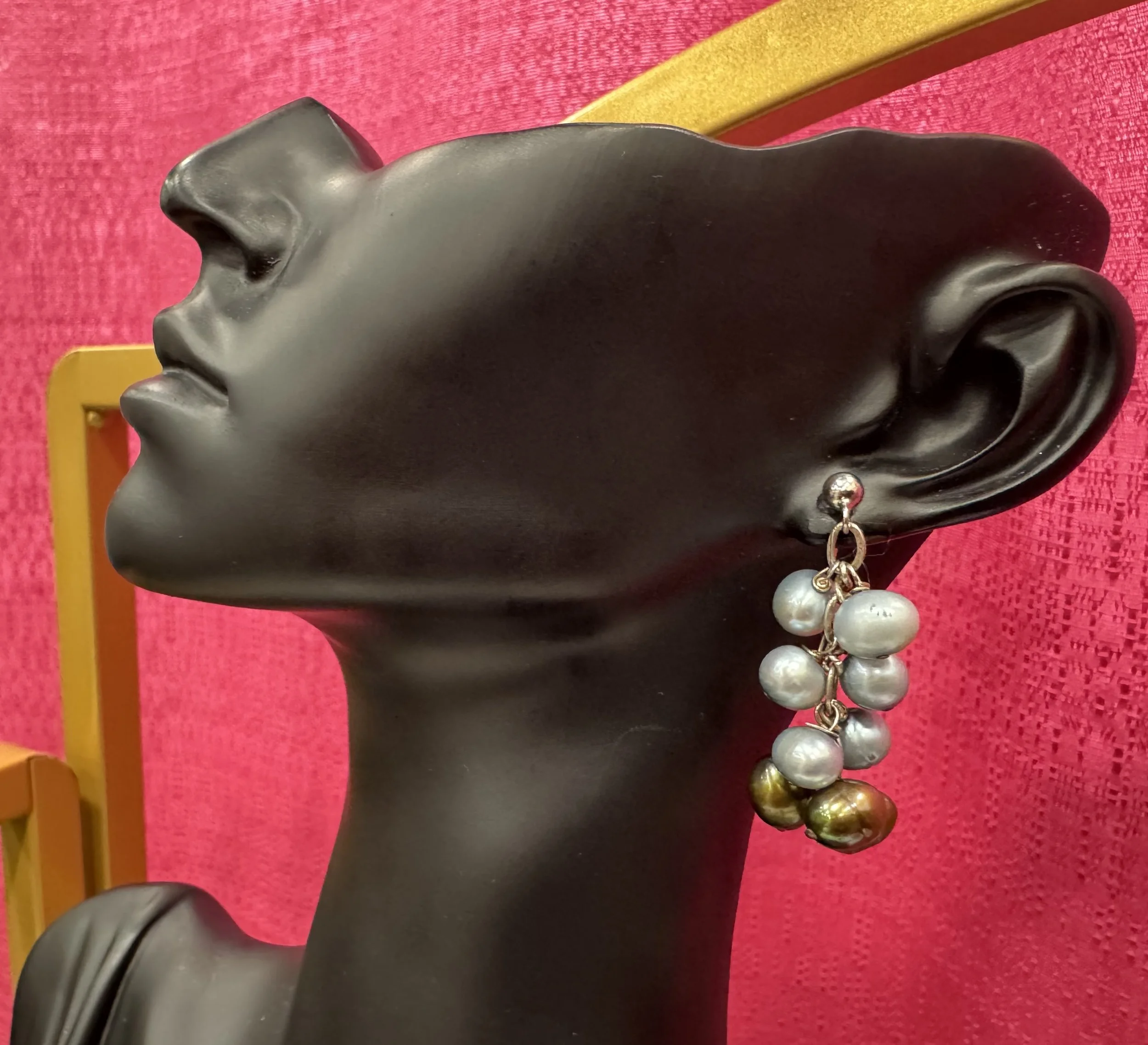 Pearl Cluster Earrings