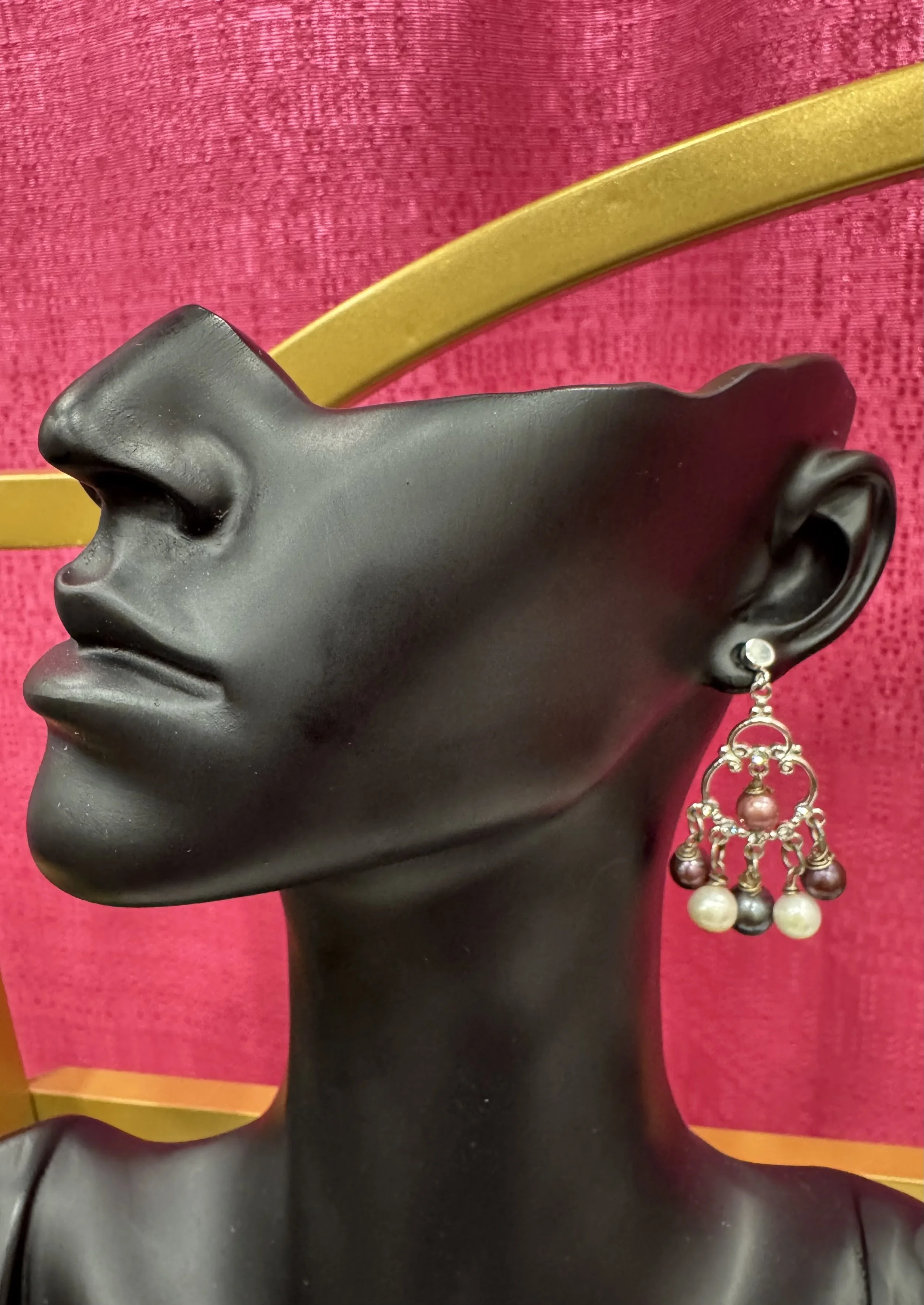 Pearl and Sterling Silver Earrings by HOFO Designs