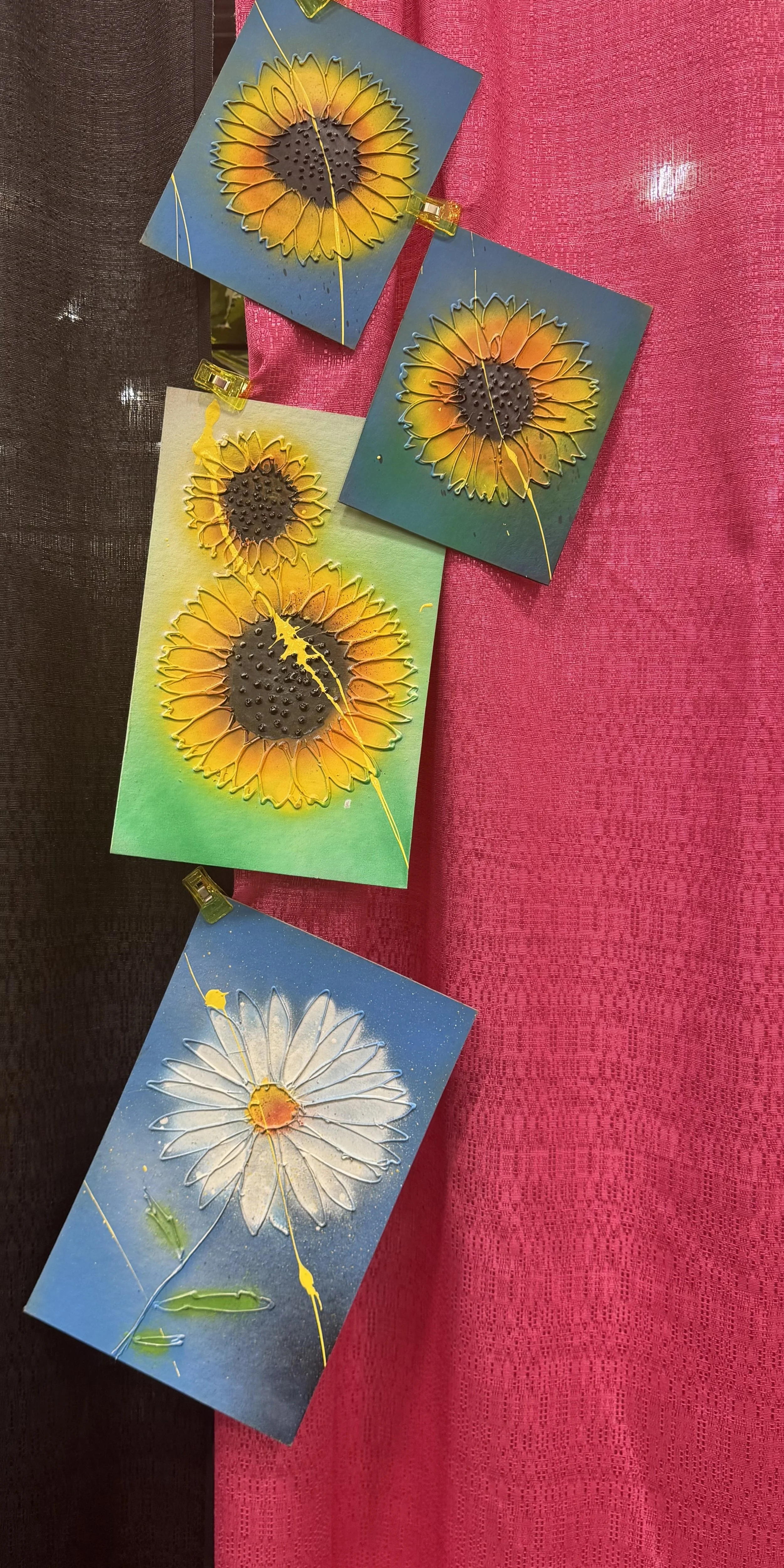 Four Sunflowers