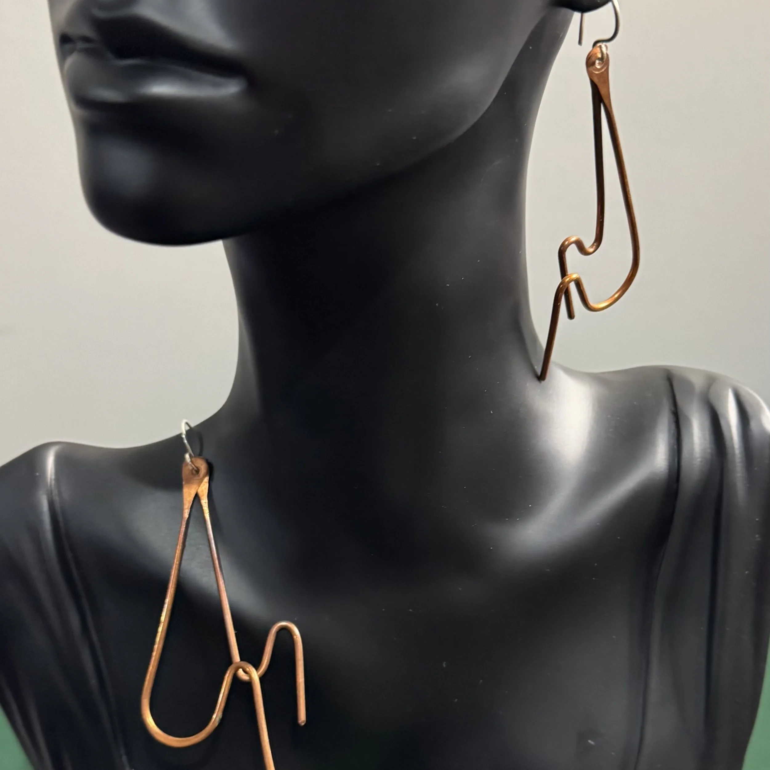 Authentic Copper w/Sterling Silver Hooks