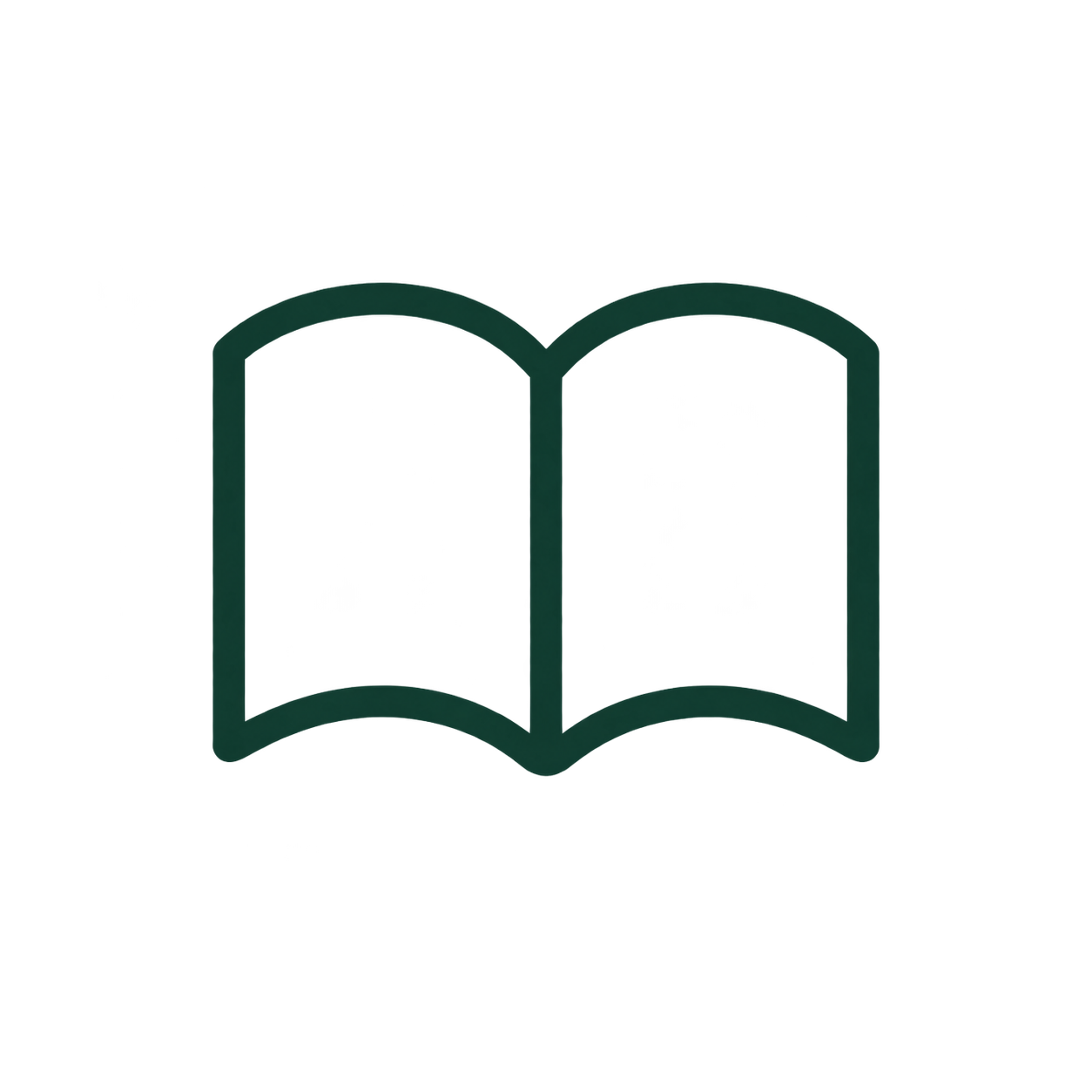 Open book icon - all used books accepted for donation