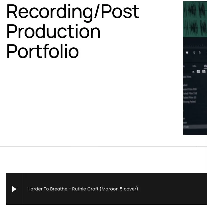 We offer recording and post-production services as well (editing, mixing, mastering, etc.)

Link to portfolio in BIO

https://www.acsound.org/recordingpost-production

#audioengineering #audiomixing #audiomastering #audiorecording #audio