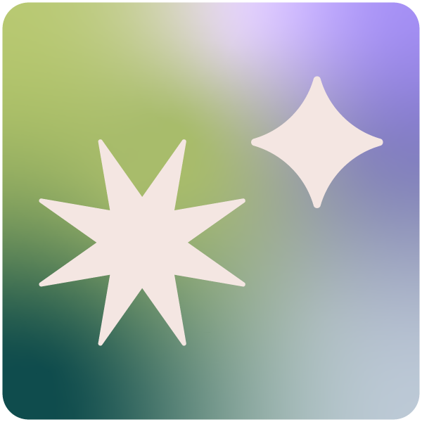 Icon of two stars with various points to represent individual consulting