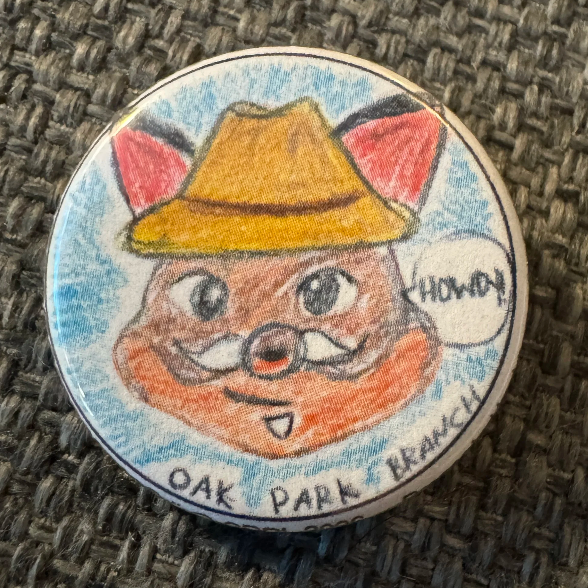 The Oak Park Odi button for 2026