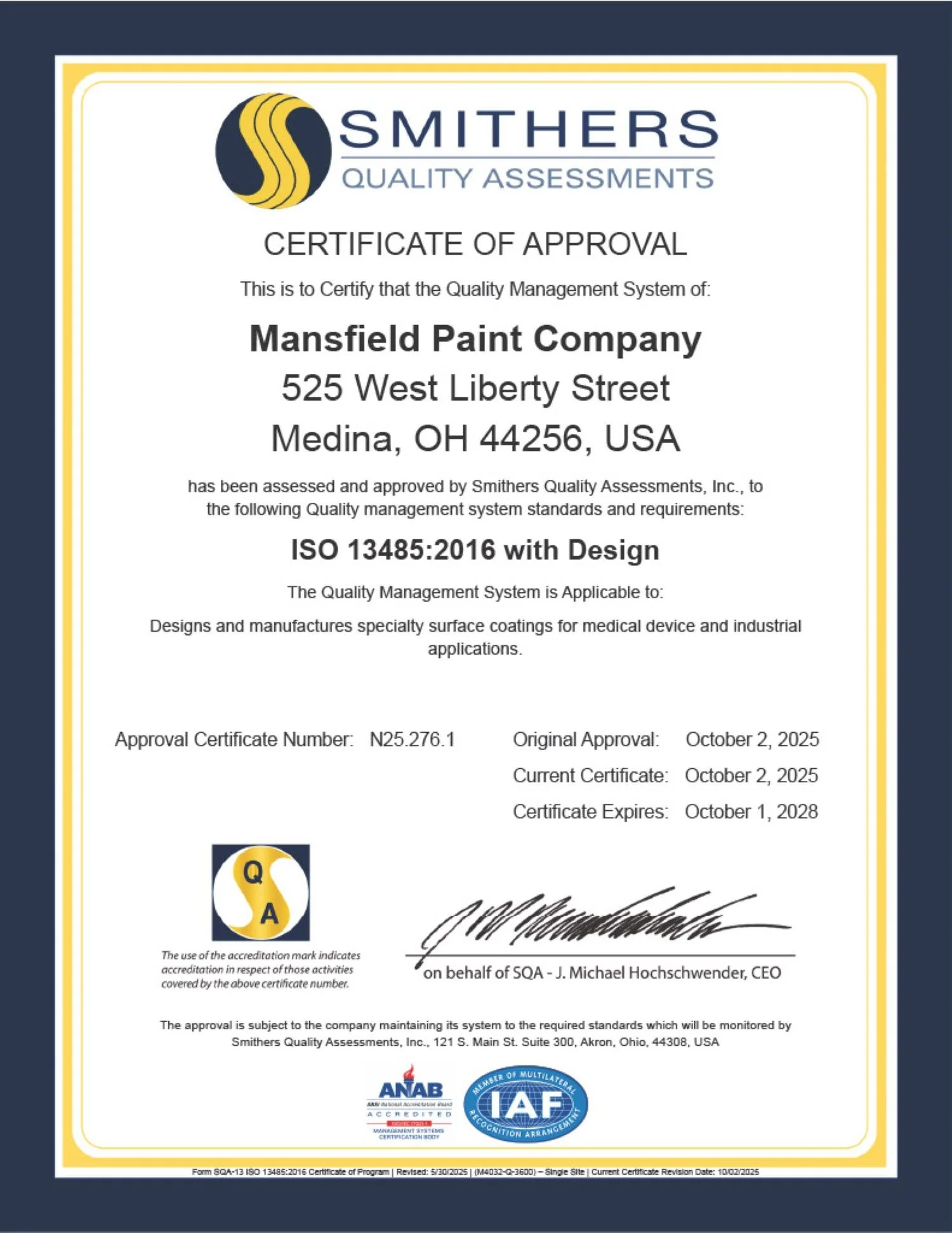 Mansfield_Paint_Co_ISO_13485_with_Design