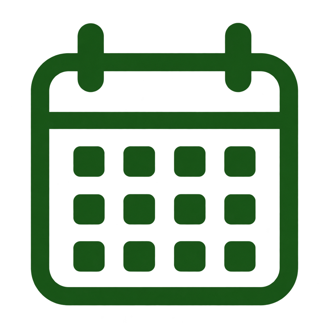 Green digital calculator icon with a bar chart and dollar sign at the top.