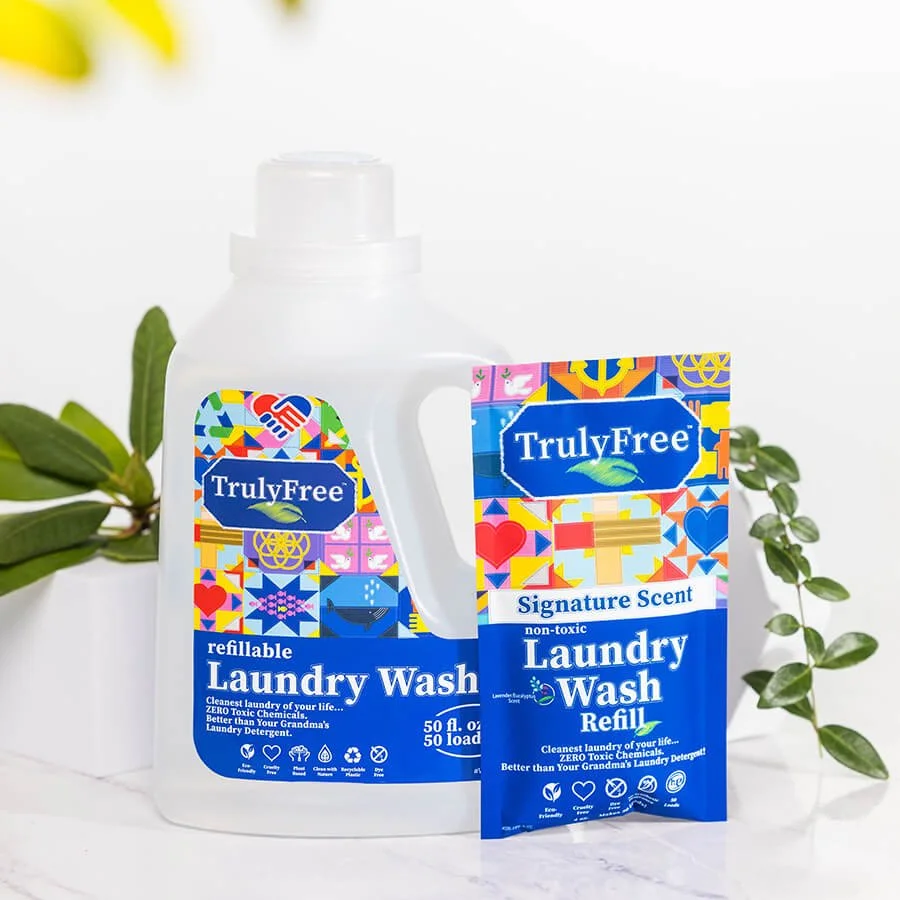 TrulyFree reusable laundry wash