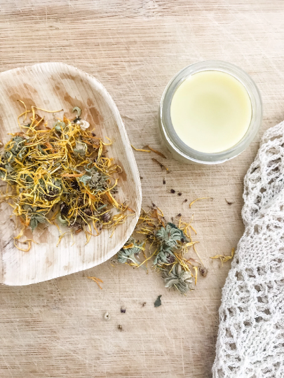 Pine and Sage Herbals Calendula salve.