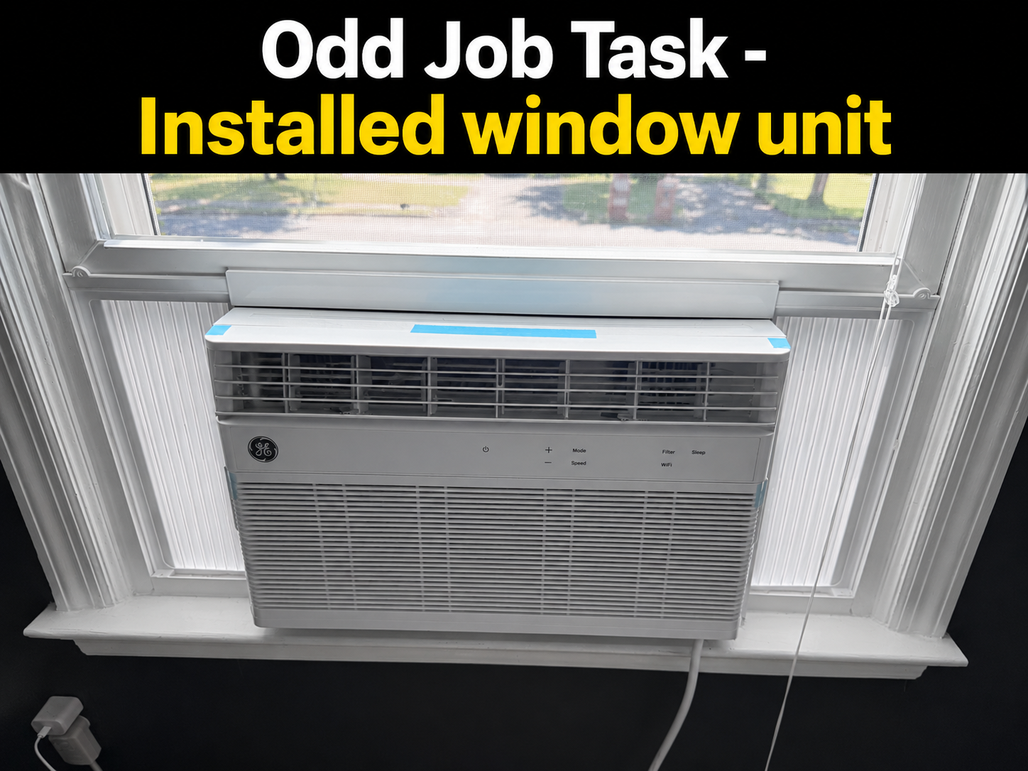 ❄️ **Another Odd Job Task complete!**

Customer needed a window AC unit installed and ready to keep the room cool. We got it securely set in place and ready for those hot days.

Have something around the house that needs to be installed, assembled, c