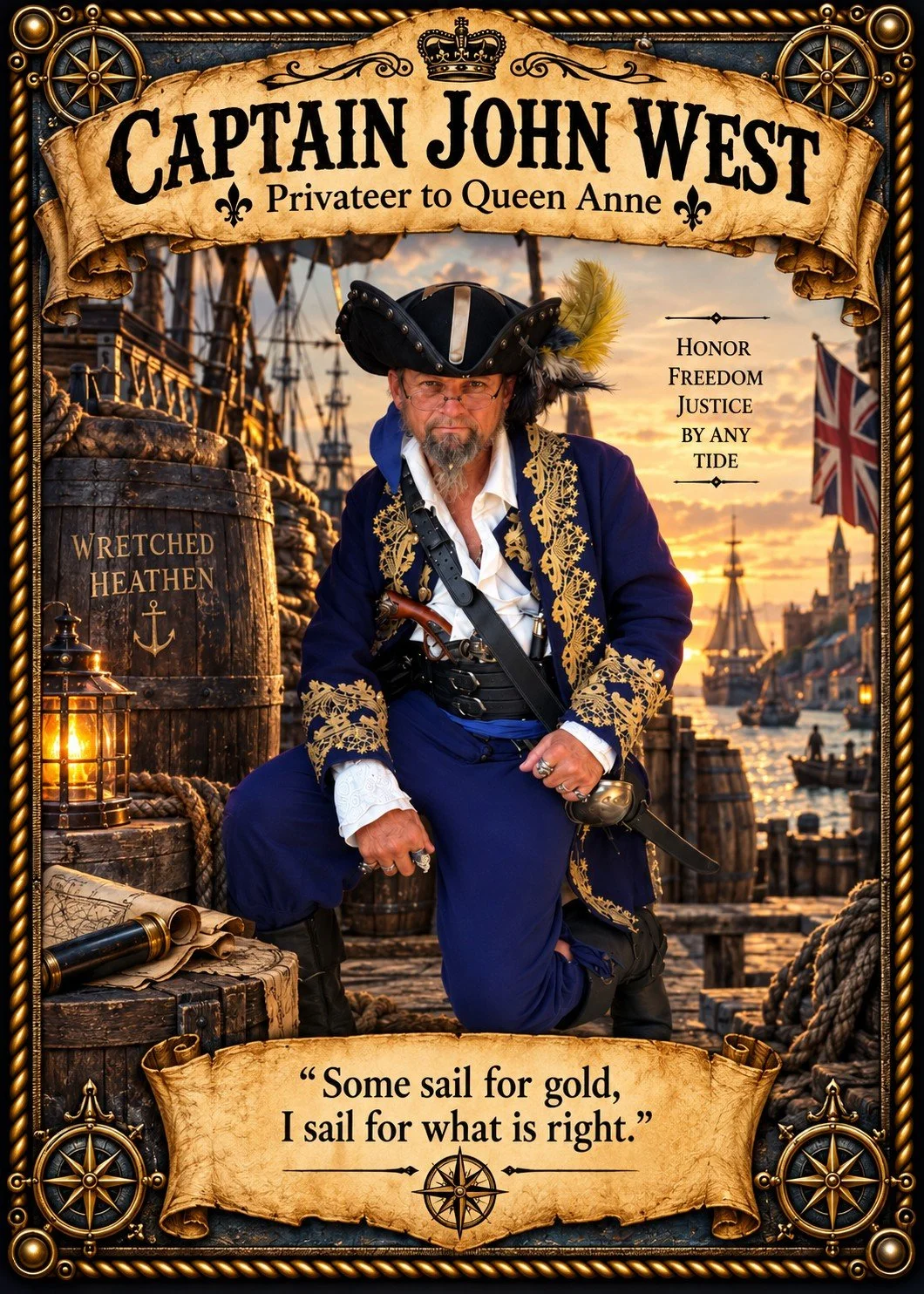 Captain John West Character Card