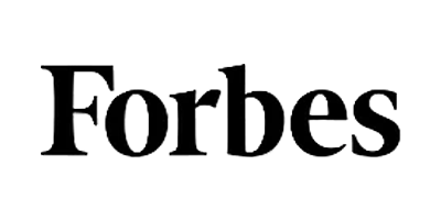 Forbes logo in black and white