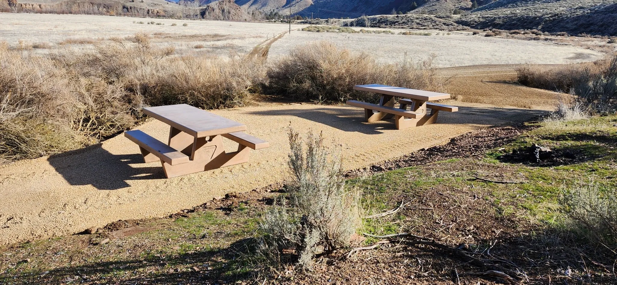 Aggregate delivered by Rimrock Ventures for a completed BLM project at Priest Hole Recreation Area, Mitchell, Oregon.
