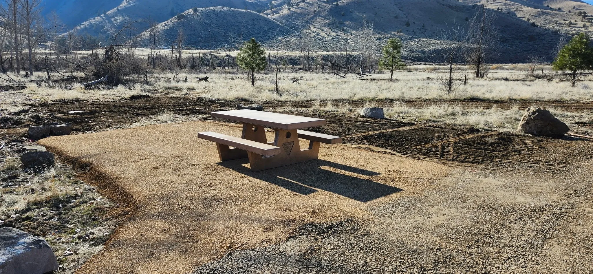 Priest Hole Recreation Area, Mitchell, Oregon, site of a completed BLM aggregate delivery contract fulfilled by Rimrock Ventures.