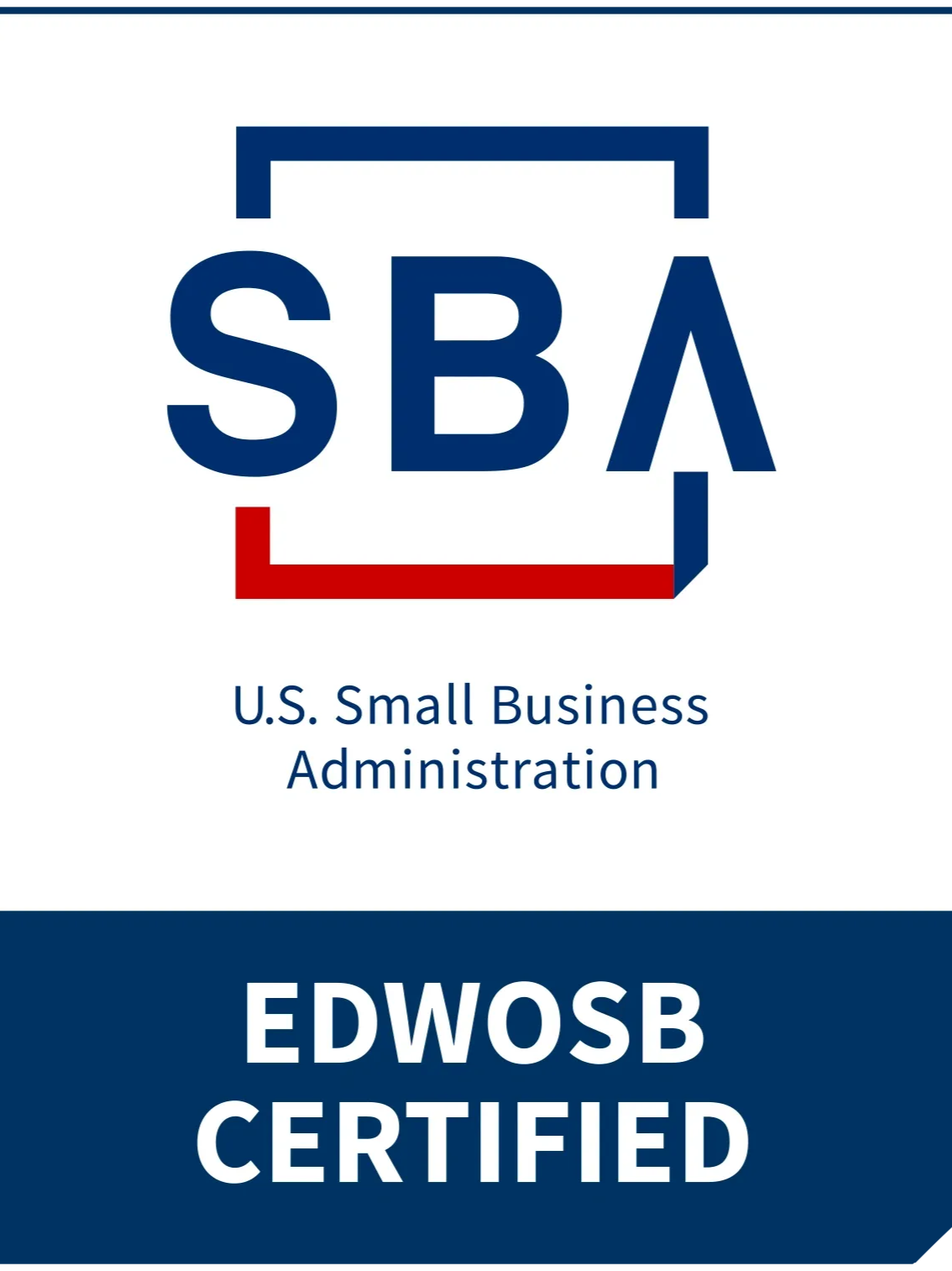 SBA EDWOSB Certified logo.