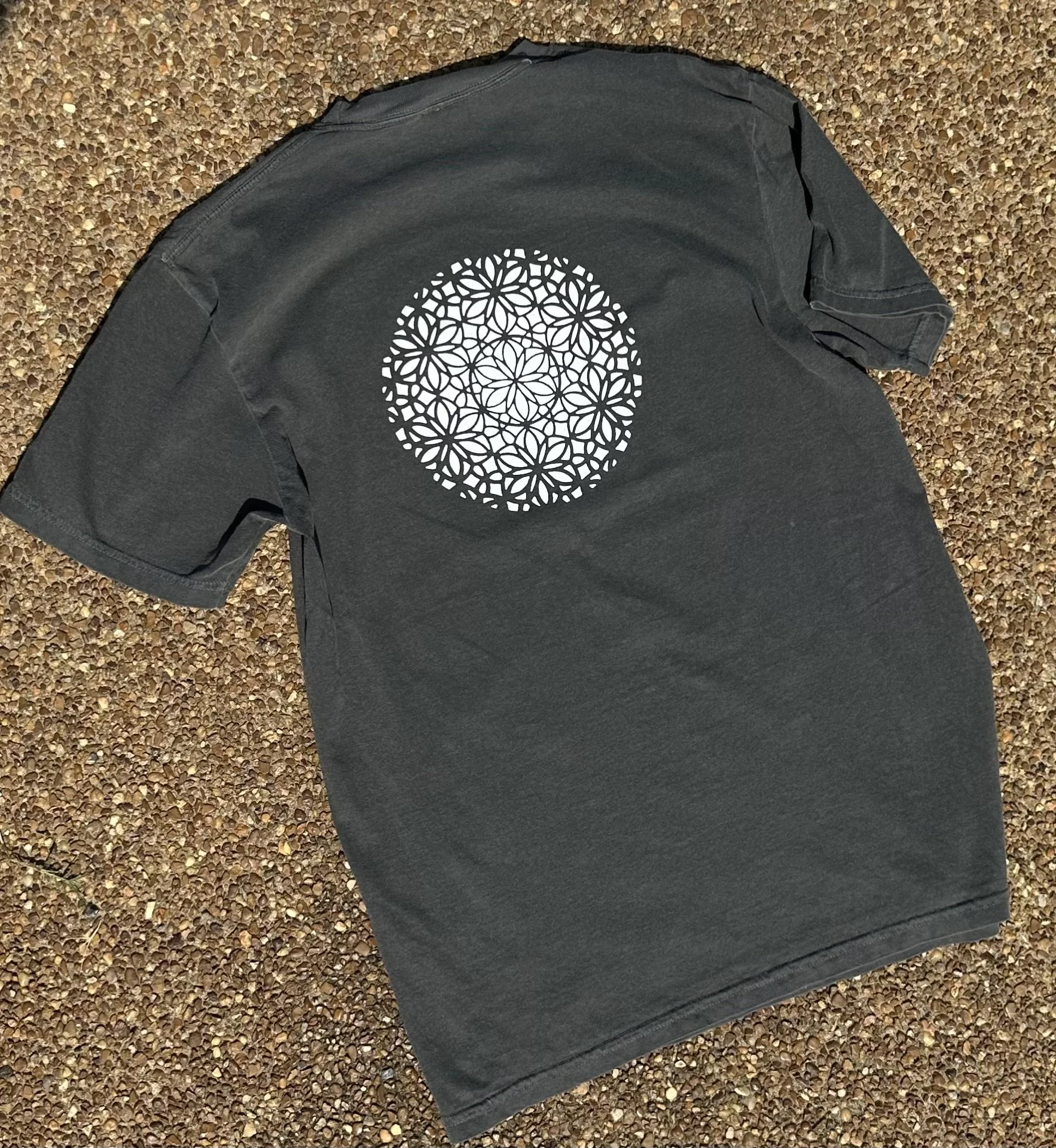 Grey Mandala Tee - Medium