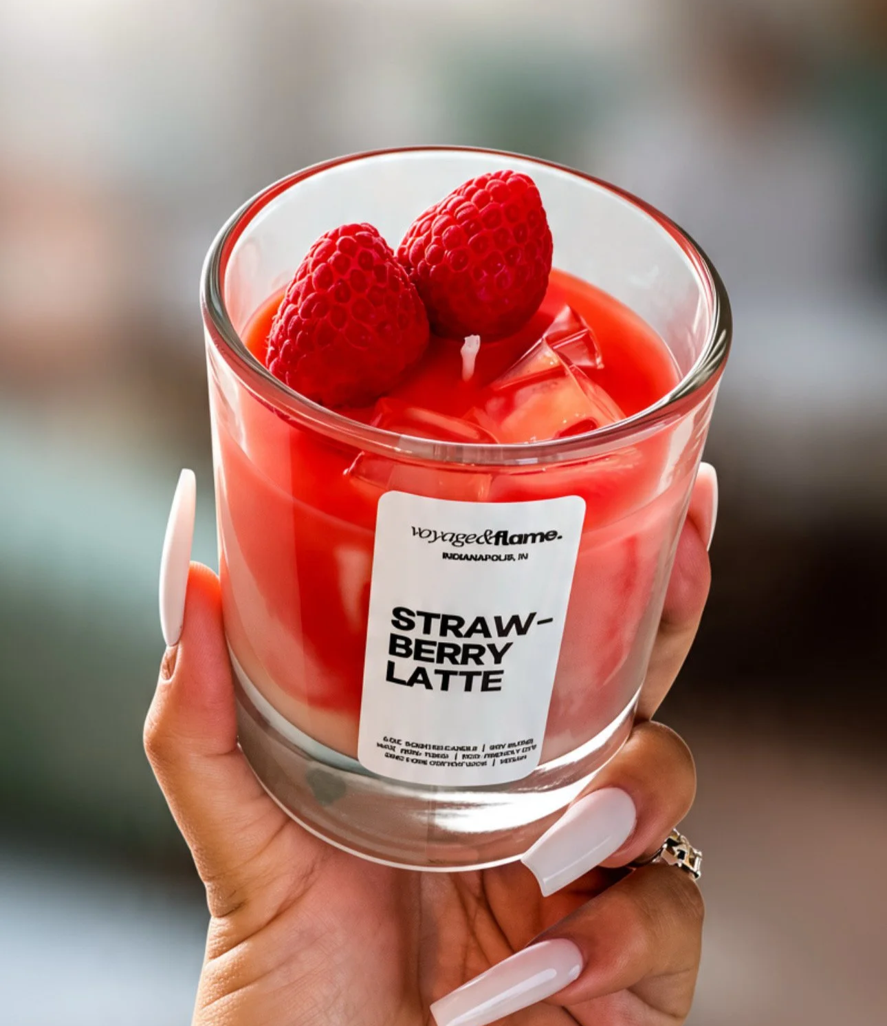Iced Strawberry Latte