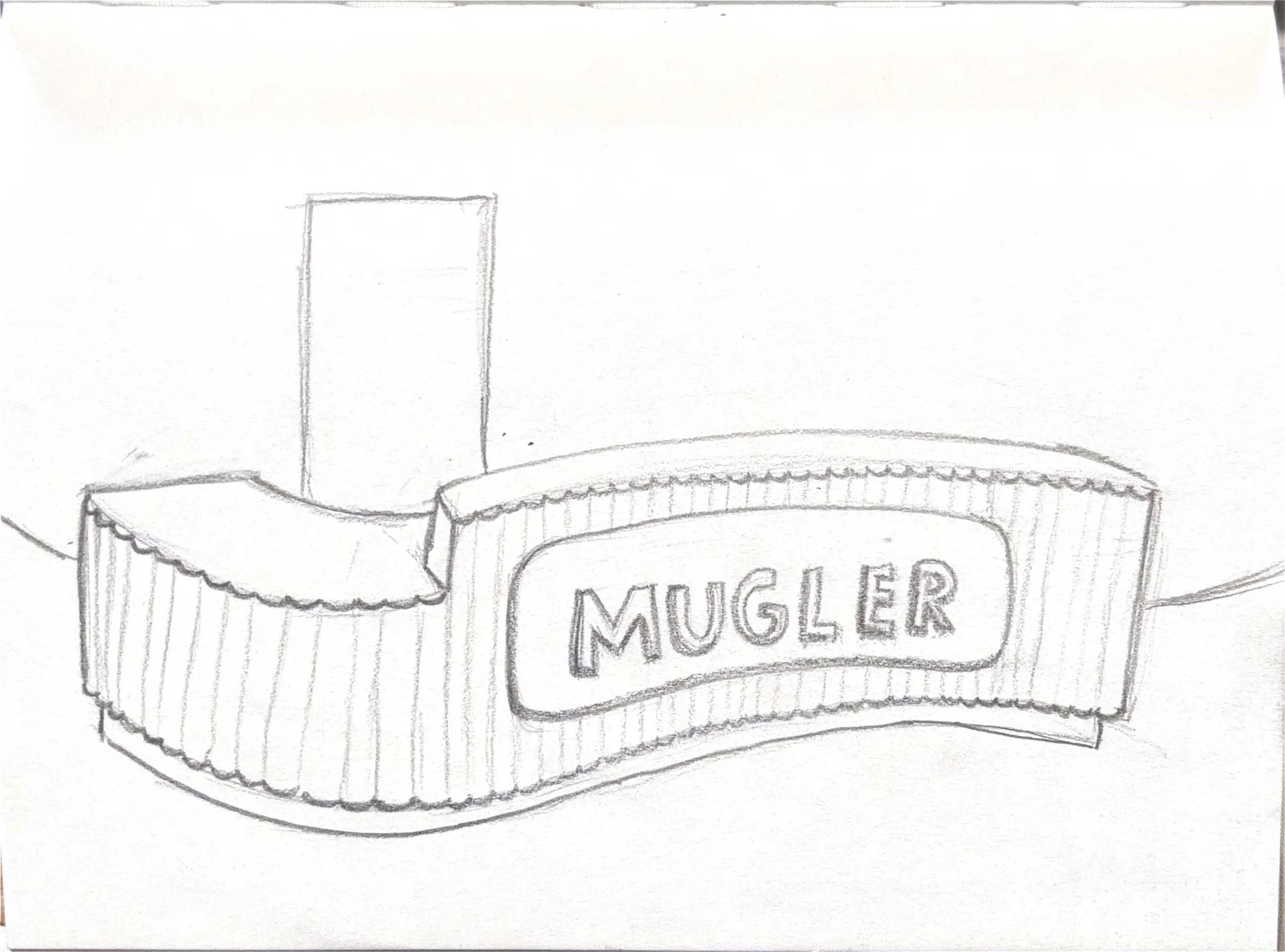 Custom Reception Desk Skecth