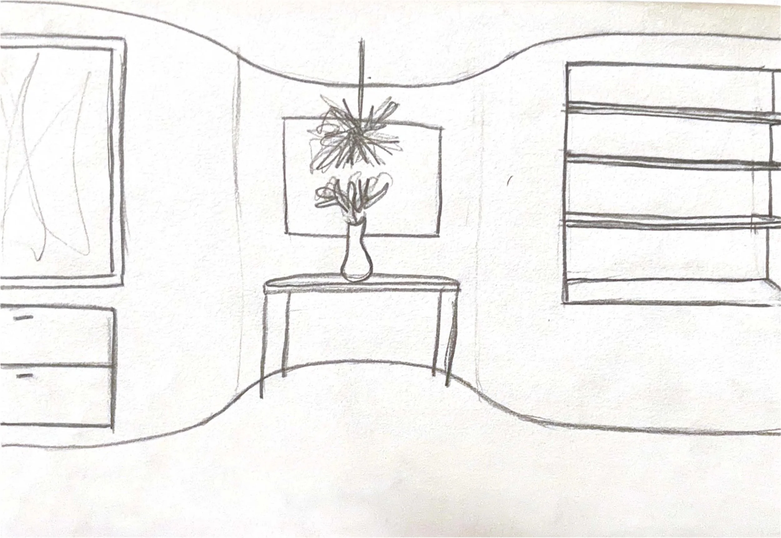Gallery Wall Concept Sketch