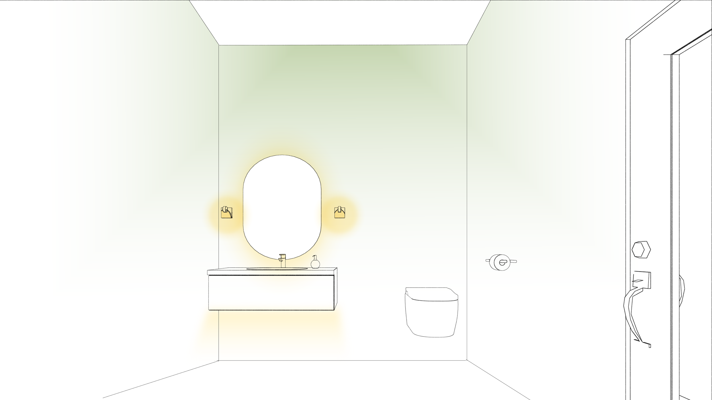 Bathroom Lighting Diagram
