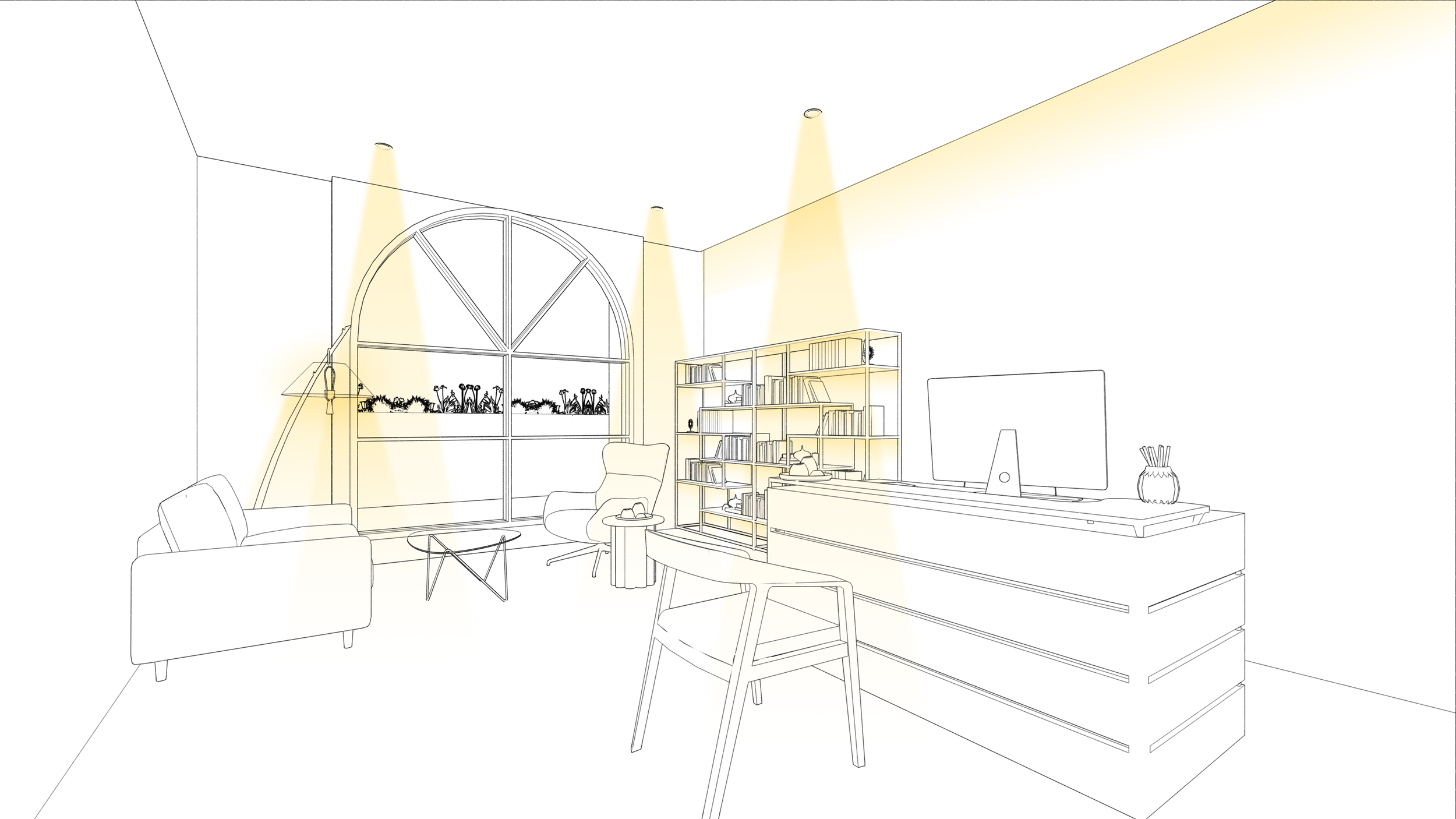 Therapy Office Lighting Diagram