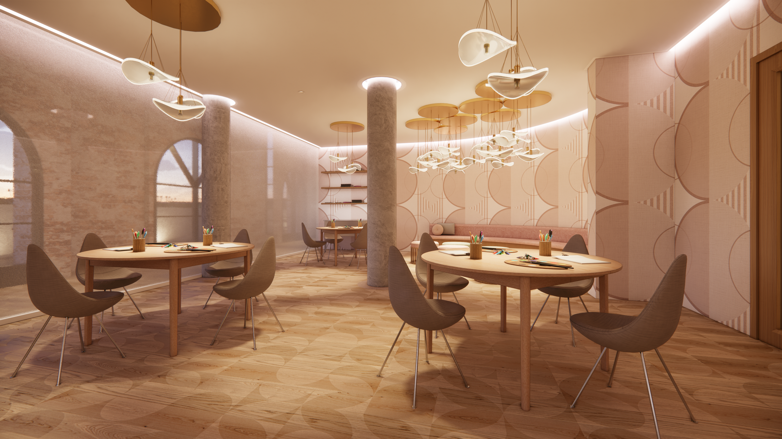 Group Art Room Perspective View