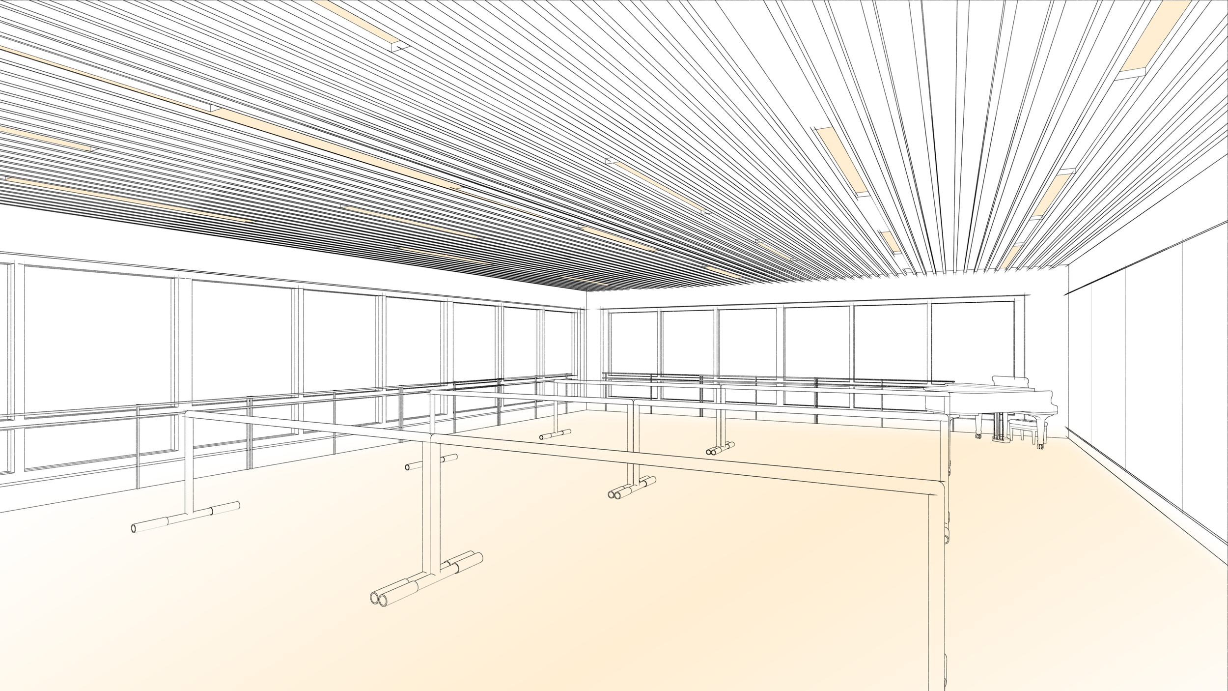 Dance Studio - Rehearsal Lighting Diagram