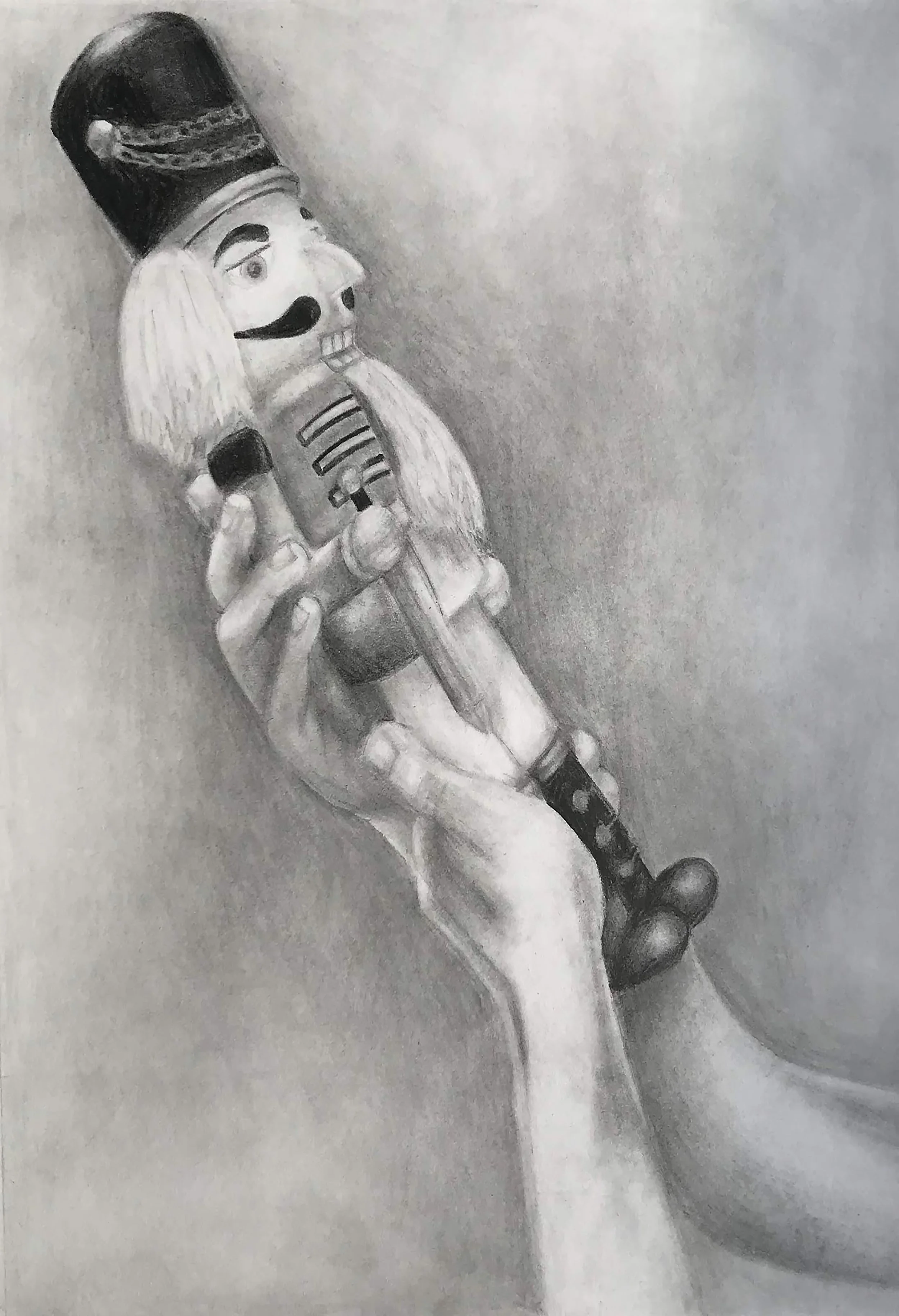 Observational Sketches & Renderings, 

"The Nutcracker", 
Pencil still life